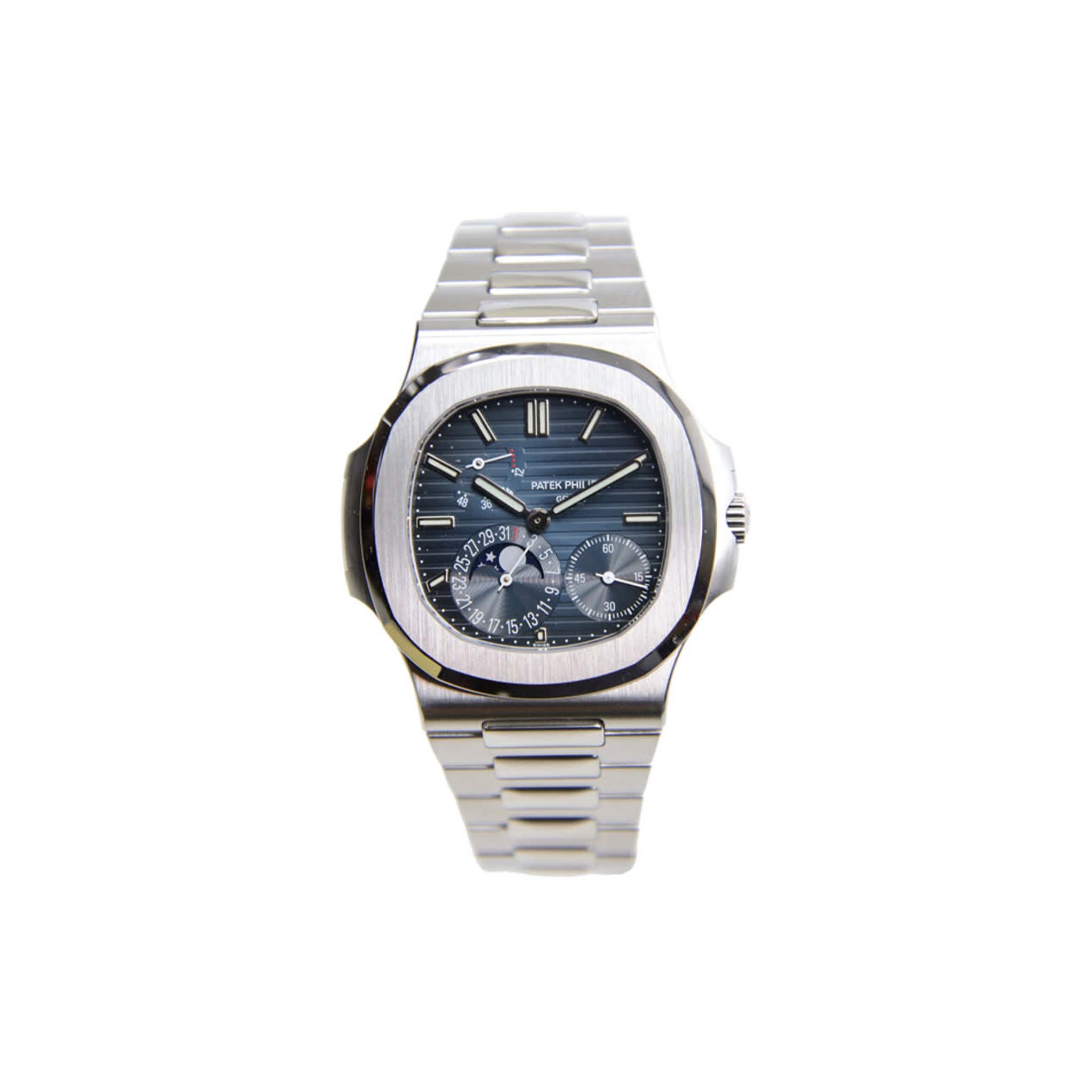PATEK PHILIPPE NAUTILUS AUTOMATIC BLUE DIAL MEN'S 40MM WATCH 5712/1A-001